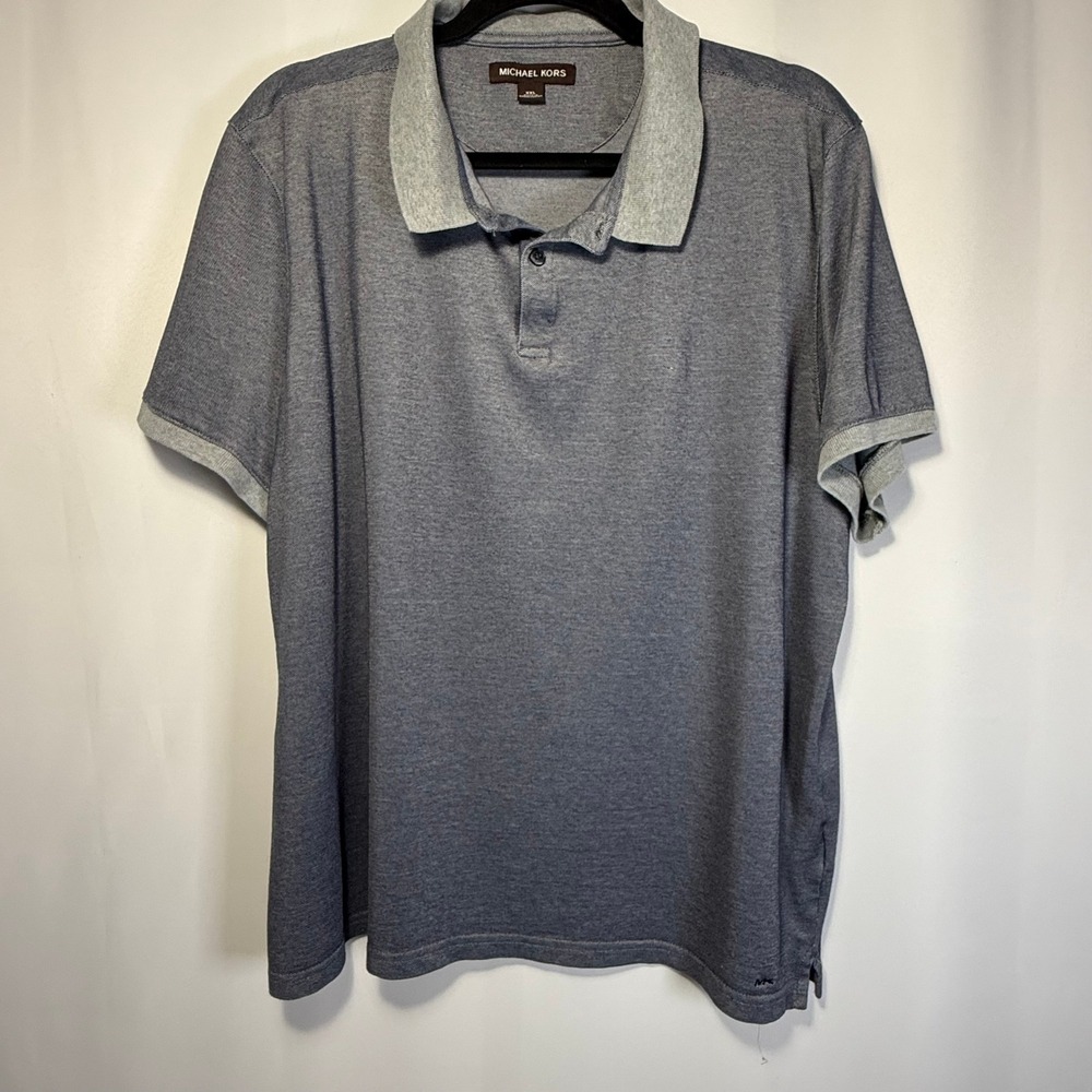 Michael Kors Two-Tone Polo Shirt